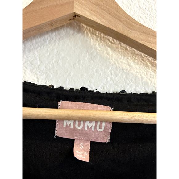 Show Me Your Mumu Out Tonight Mini Dress Send Me Roses Black Sequins S NWT - Picture 8 of 12